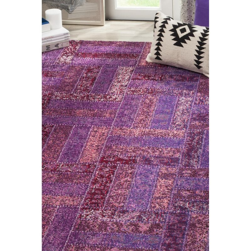 Monaco MNC214 Power Loomed Indoor Accent Rug - Purple/Multi - 4'x5'7" - Safavieh