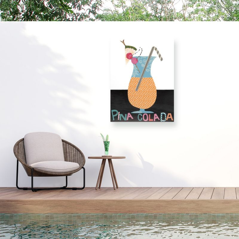 Trademark Fine Art - Regina Moore 'Mix Me A Drink Vi' Outdoor Canvas - 14x19