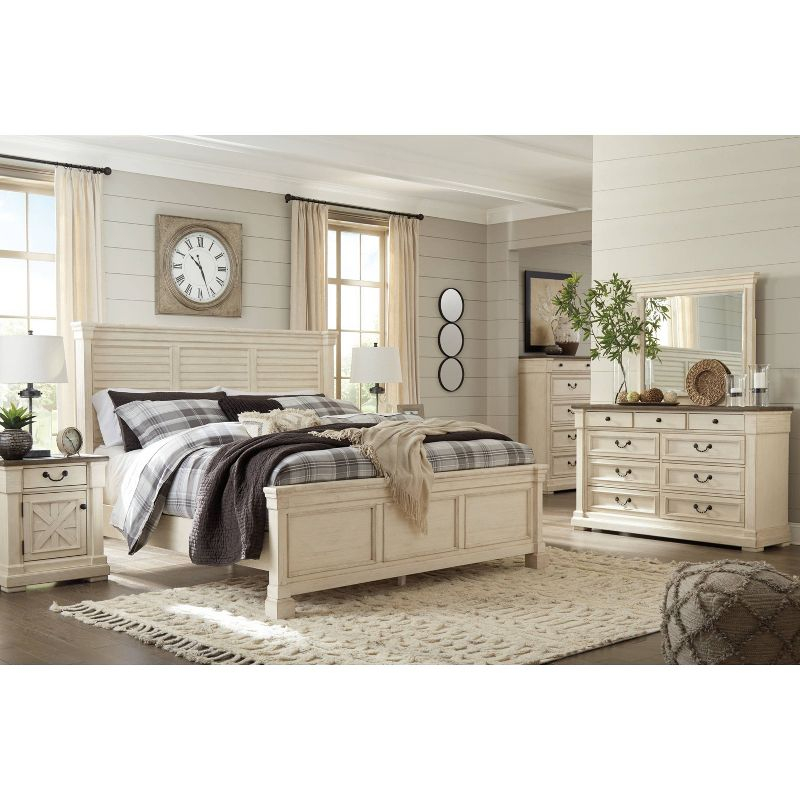 Bolanburg Dresser Antique White: 9-Drawer Storage, No Assembly - Signature Design by Ashley