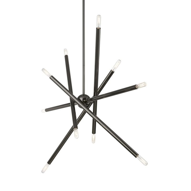 Livex Lighting Soho 10 - Light Chandelier in  Black Chrome