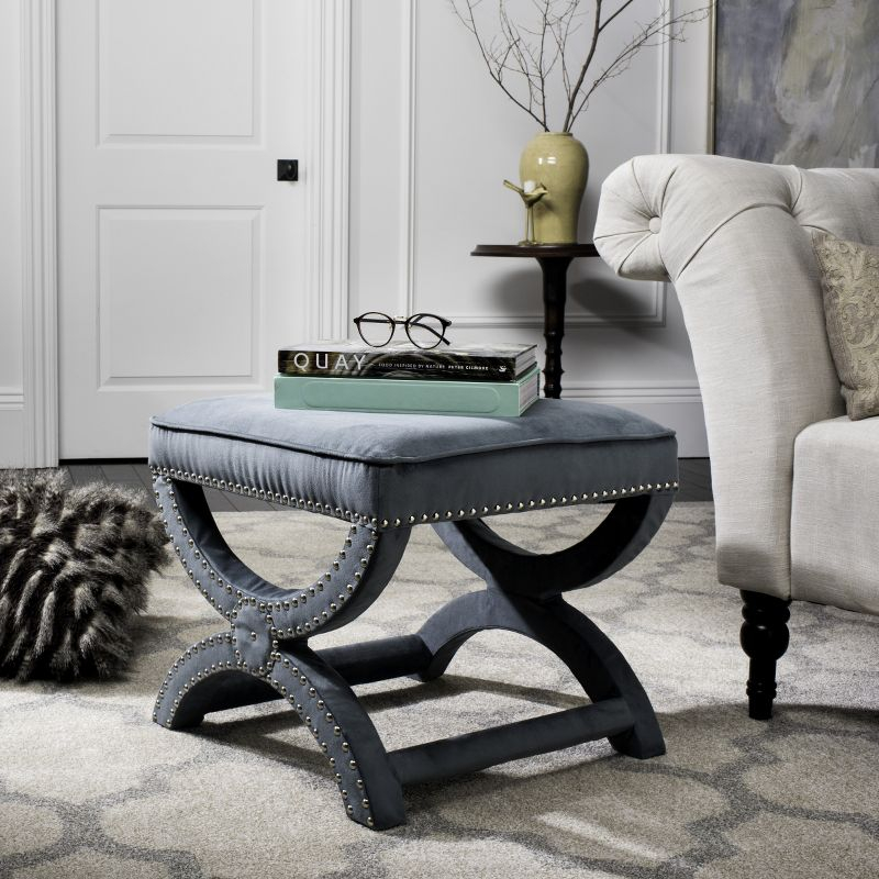 Mystic Ottoman - MCR4645 - Blue - Safavieh