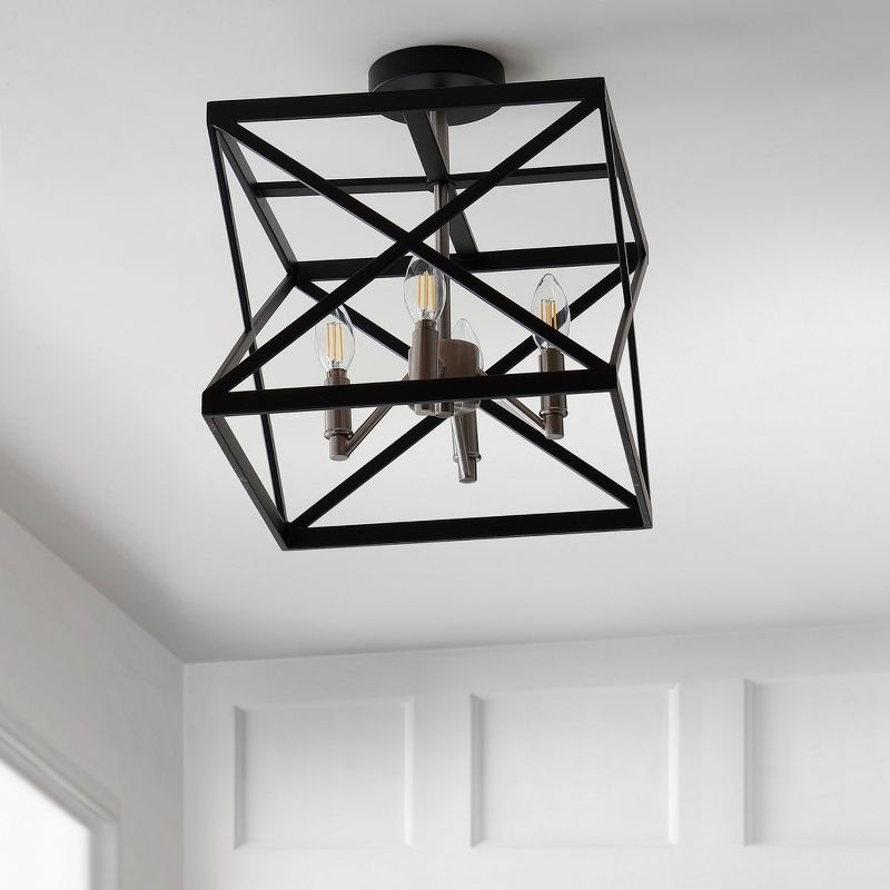 Matias Flush Mount - FLU4029 - Black - Safavieh