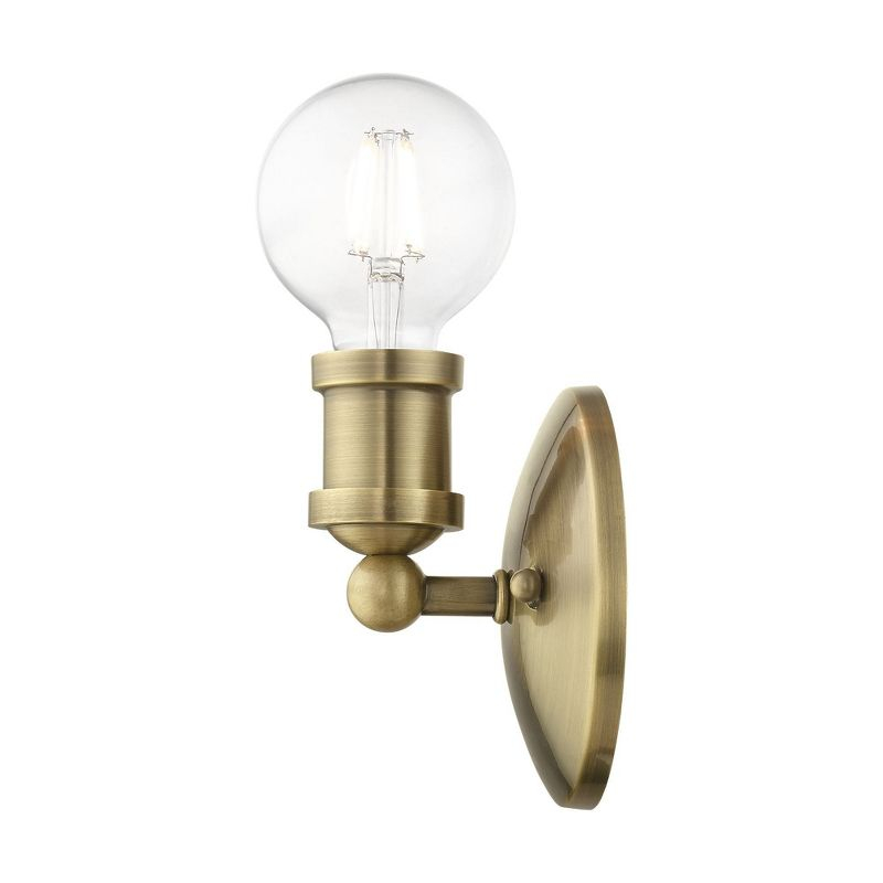 Livex Lighting Lansdale 1 - Light Vanity in  Antique Brass