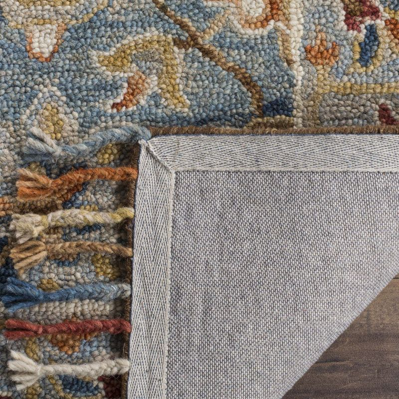 Aspen APN110 Hand Tufted Accent Rug - Grey/Navy - 2'x3' - Safavieh.