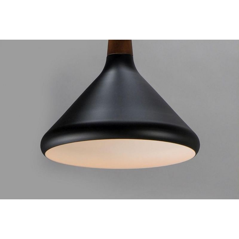 Maxim Lighting Nordic 1 - Light Pendant in  Walnut/Black