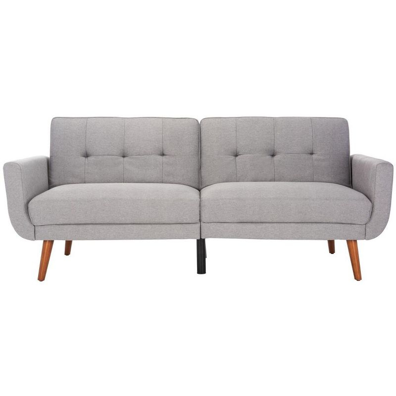 Bushwick Foldable Futon Bed - Grey/Brown - Safavieh.