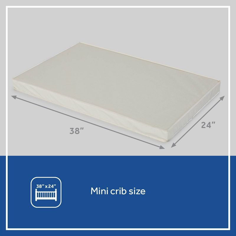 Sealy Mini Antibacterial Crib Mattress - 38"x24"