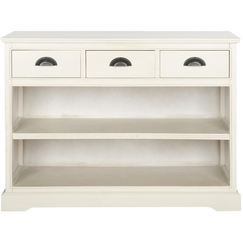 Prudence Book Shelf - AMH5727 - Vintage White - Safavieh Couture