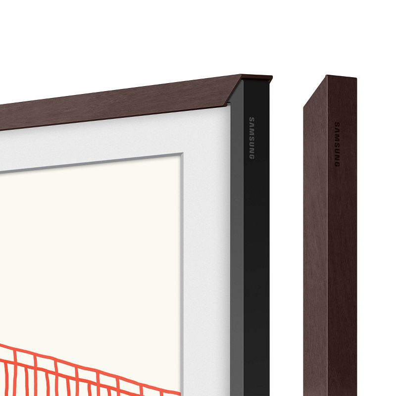 Samsung 43" The Frame Customizable Bezel - Modern Brown