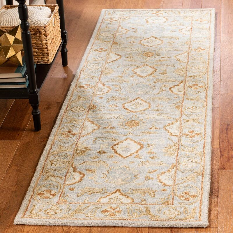 Antiquity AT60 Hand Tufted Runner Rug - Light Grey - 2'3"x8' - Safavieh.