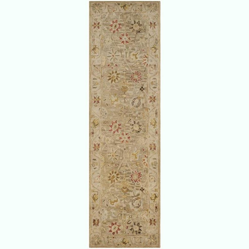 Antiquity AT859 Hand Tufted Indoor Runner Rug - Taupe/Beige - 2'3"x10' - Safavieh