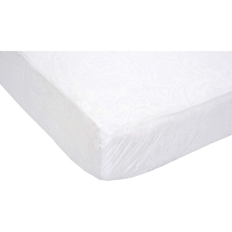 Mars Wellness Waterproof Vinyl Mattress Protector and Cover - White Mattress Cover Sheet  Fitted Twin