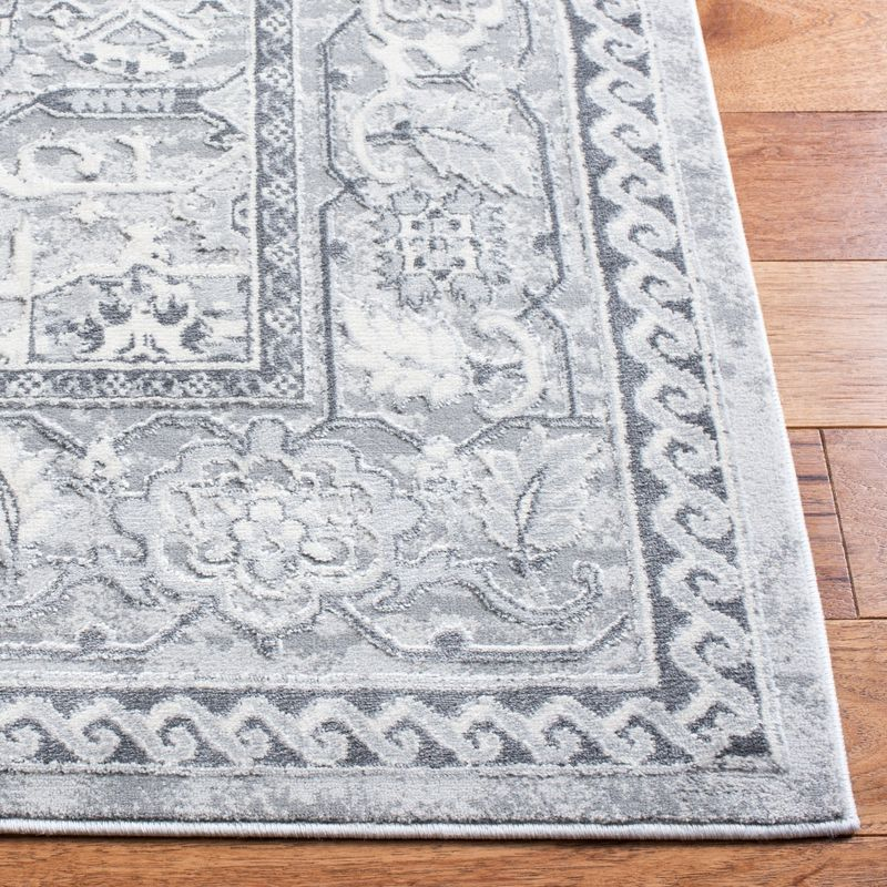 Alhambra ALH610 Power Loomed Area Rug - Cream/Grey - 4' X 6' - Safavieh.