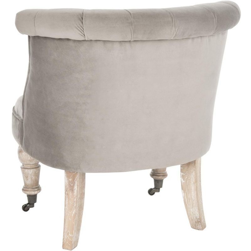 Carlin Tuffted Chair - MCR4711 - Mushroom - Safavieh