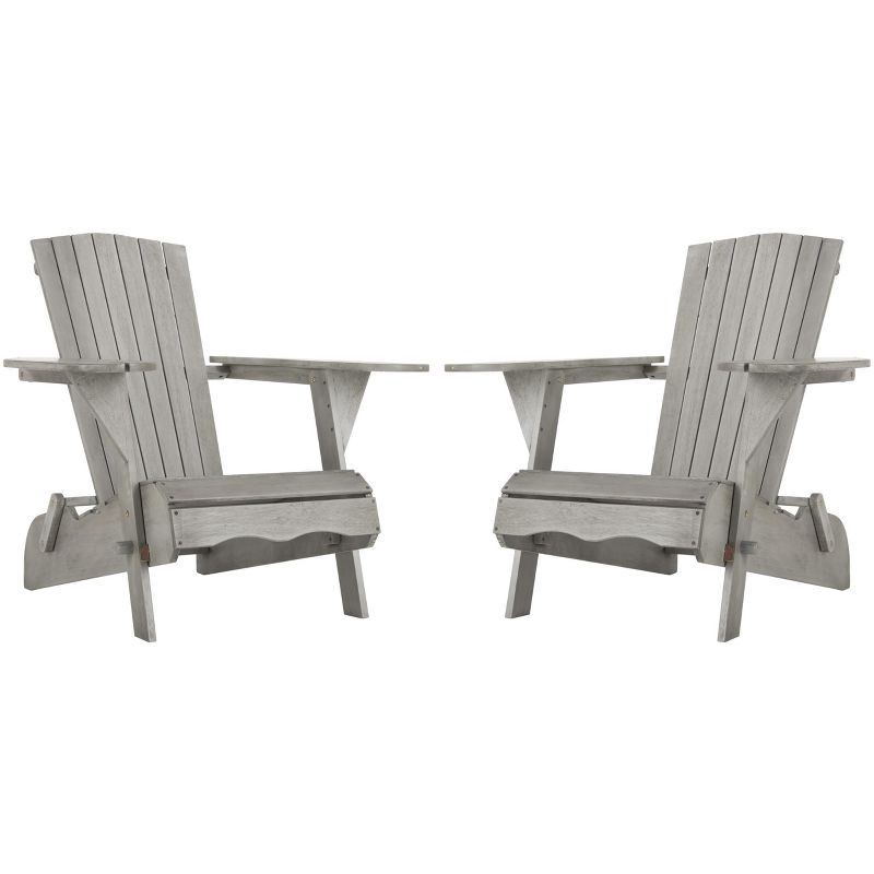 Breetel Adirondack 2 Per Box Indoor/Outdoor (Set Of 2) - PAT7034 - Grey - Safavieh