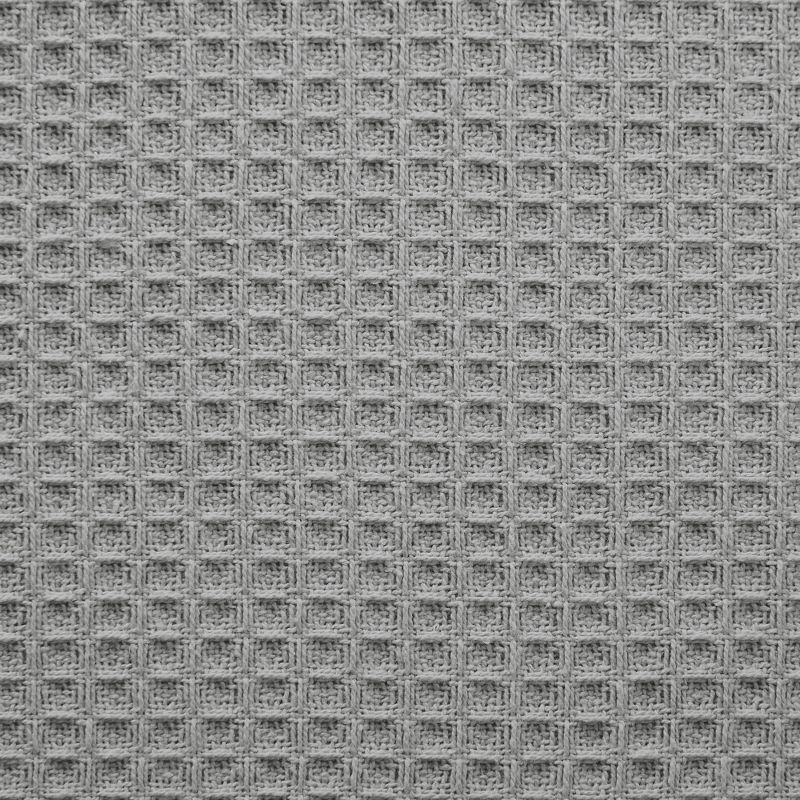 Modern Threads Thermal Waffle Weave Light Gray Cotton Bed Blanket, Twin