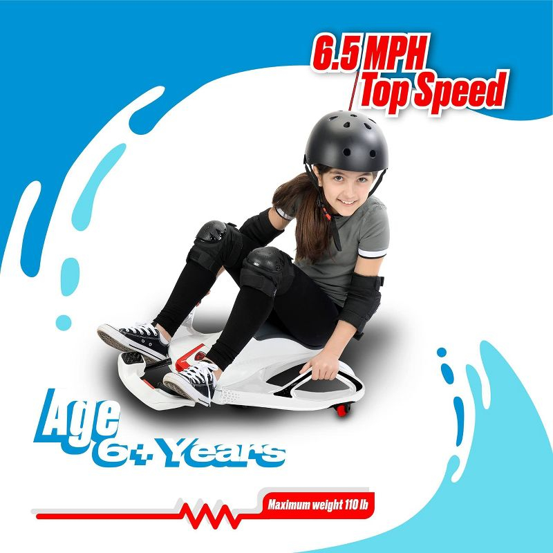 Rollplay Nighthawk NexGen 24V Lithium Battery Ride-On Car - White