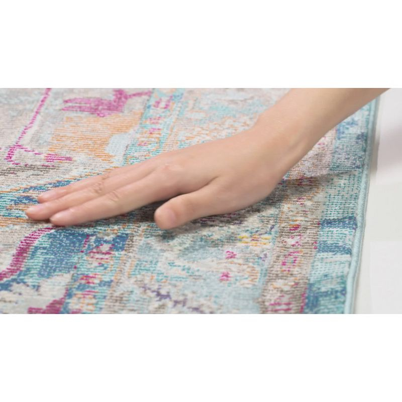 Aria ARA119 Power Loomed Area Rug - Beige/Blue - 10'x14' - Safavieh.