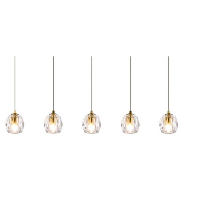 Elegant Lighting Eren 5 lights Gold pendant