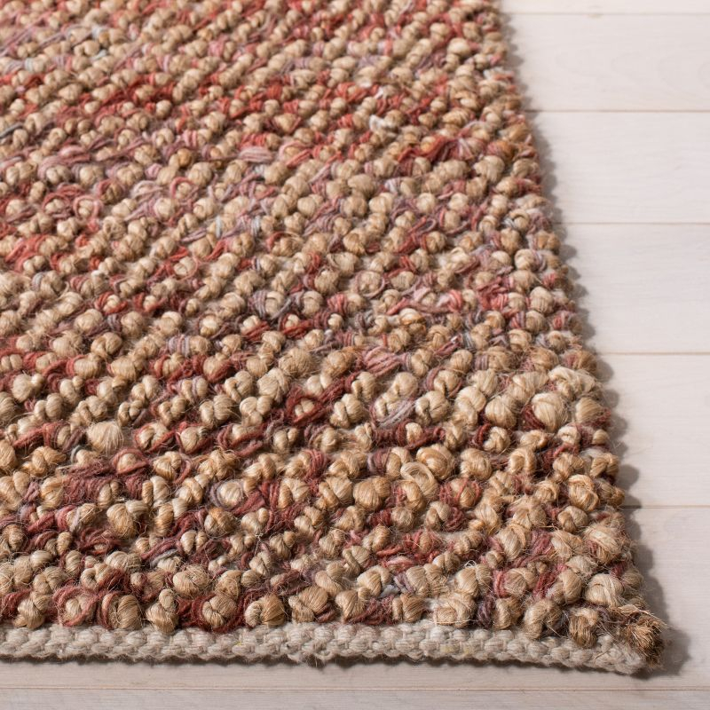 Bohemian BOH901 Hand Woven Indoor Area Rug - Natural/Pink - 5'x8' - Safavieh