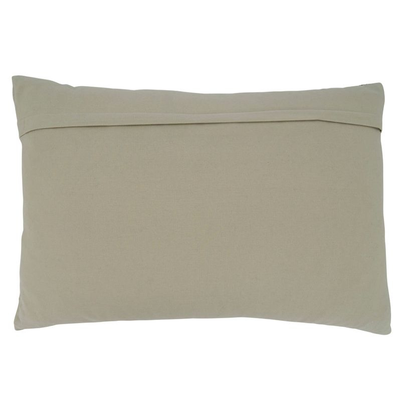 Saro Lifestyle Saro Lifestyle Striped Thin Stripe Throw Pillow Cover, Natural, 16" x 24"