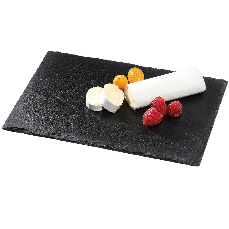 Cilio Slate Serving Board for Cheese and Appetizers, Rectangular, 11.8-Inch  x 7.9-Inch