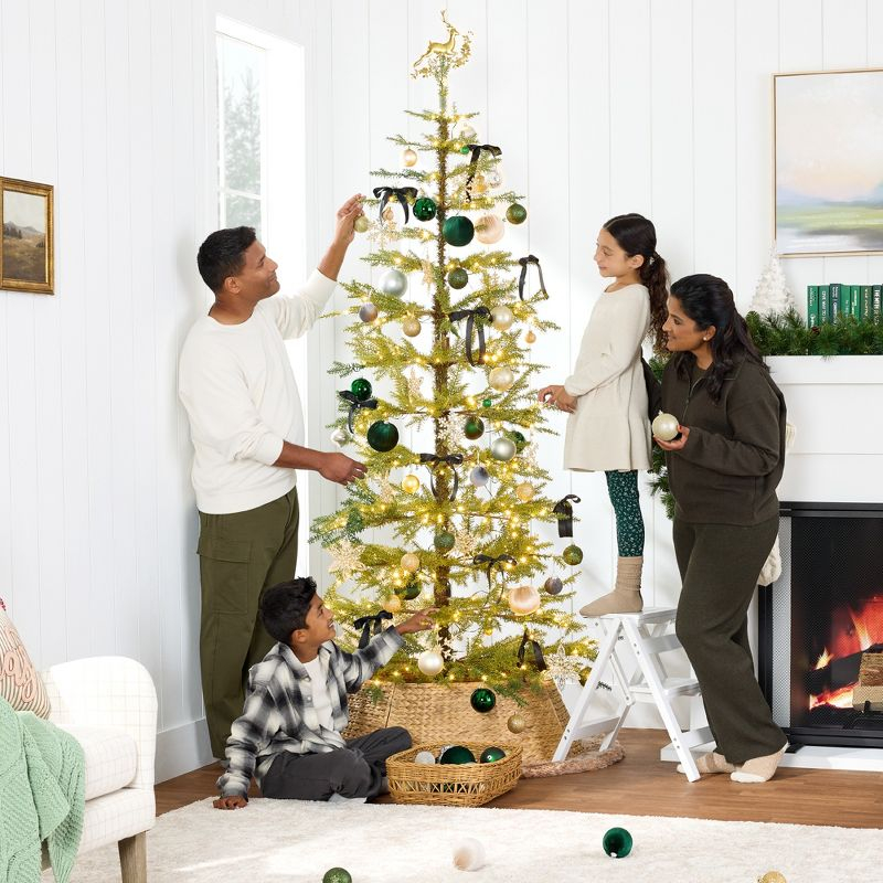 Best Choice Products 6ft Pre-Lit Sparse Christmas Tree w/ 200 2-in-1 LED Lights, Cordless Connection, Metal Stand