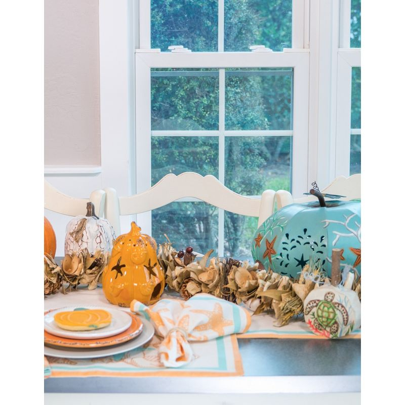 Beachcombers Give Thanks Coastal Thanksgiving Table Runner