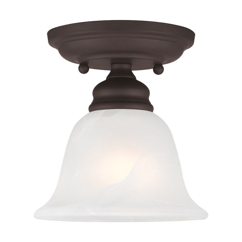 Livex Lighting Essex 1 - Light Flush Mount in  Bronze