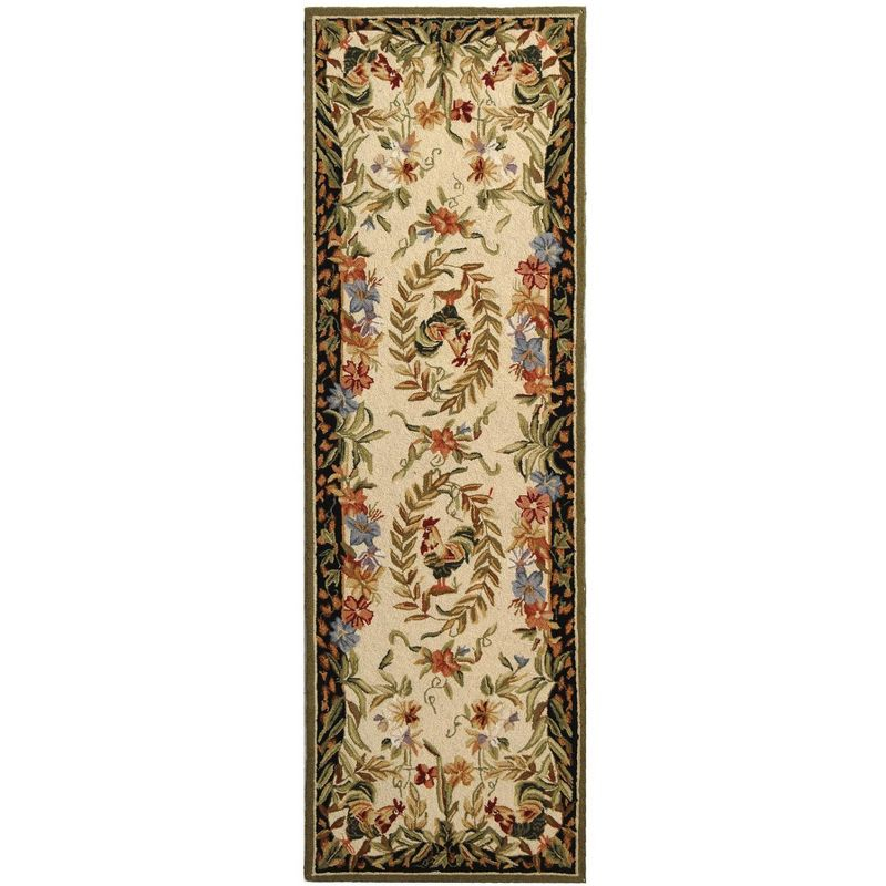 Chelsea HK92 Handmade Accent Rug - 2'6"x4' - Creme/Black - Safavieh