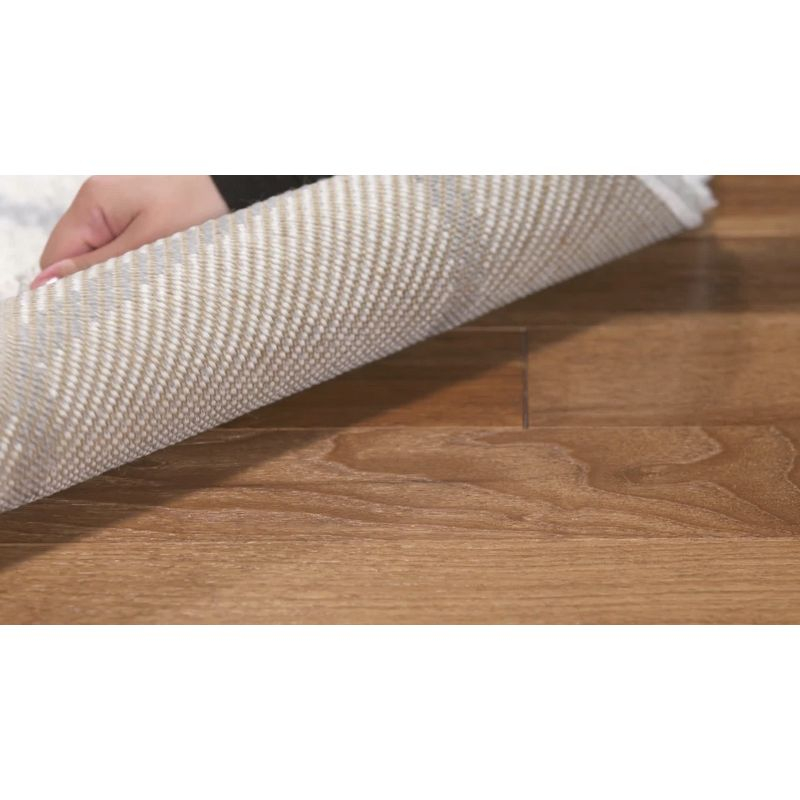 Parma Shag PMA515 Power Loomed Indoor Runner Rug - 2'3"x11' - Grey/Cream - Safavieh