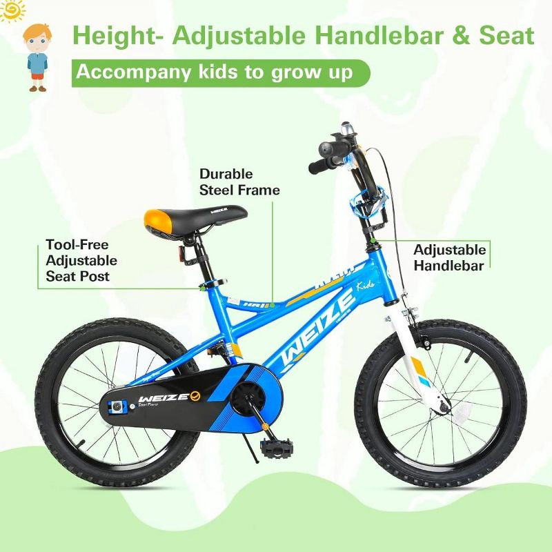 Kids Bike, 20 Inch Children Bicycle for Boys Girls Ages 6-12 Years Old, Rider Height 48-62 Inch, Coaster Brake (Blue)