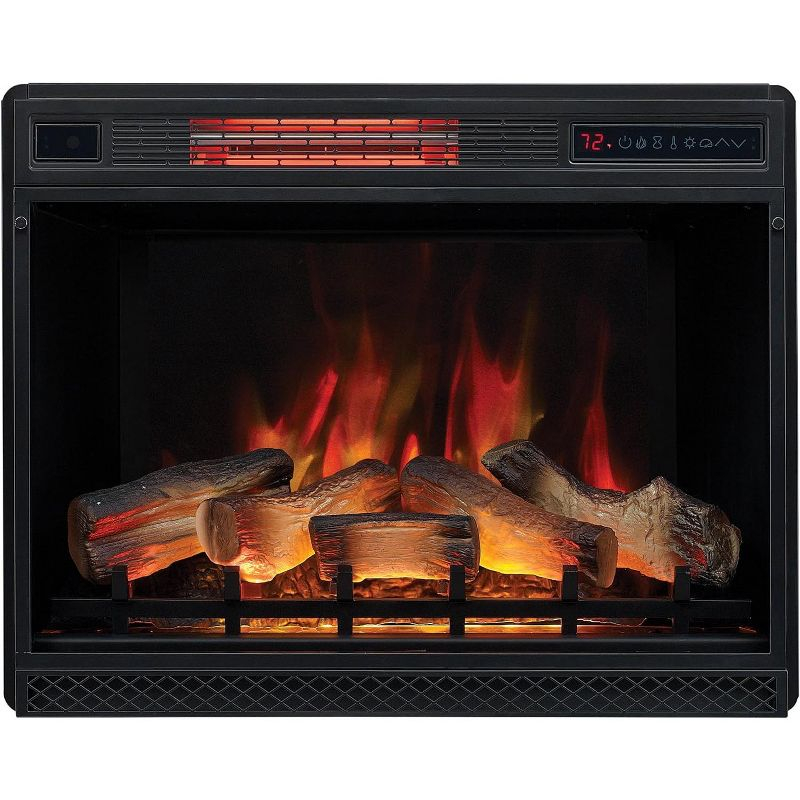ClassicFlame 3D Spectrafire Plus 28" Infrared Electric Fireplace Insert - Black, 28II042FGL
