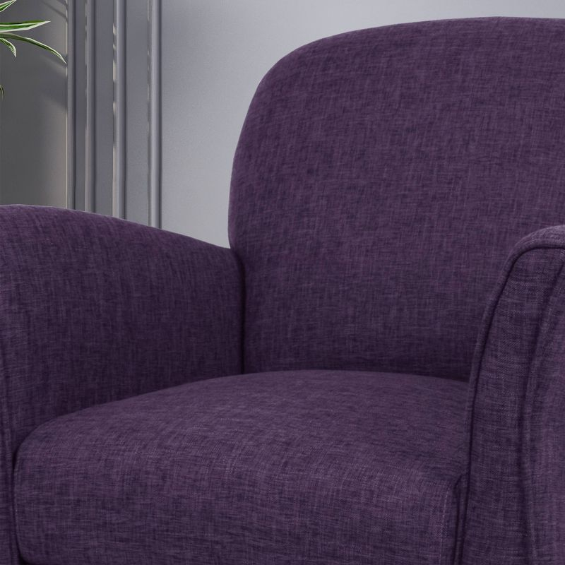 Swainson Traditional Tweed Armchair Purple - Christopher Knight Home: Upholstered Polyester, Hardwood Frame
