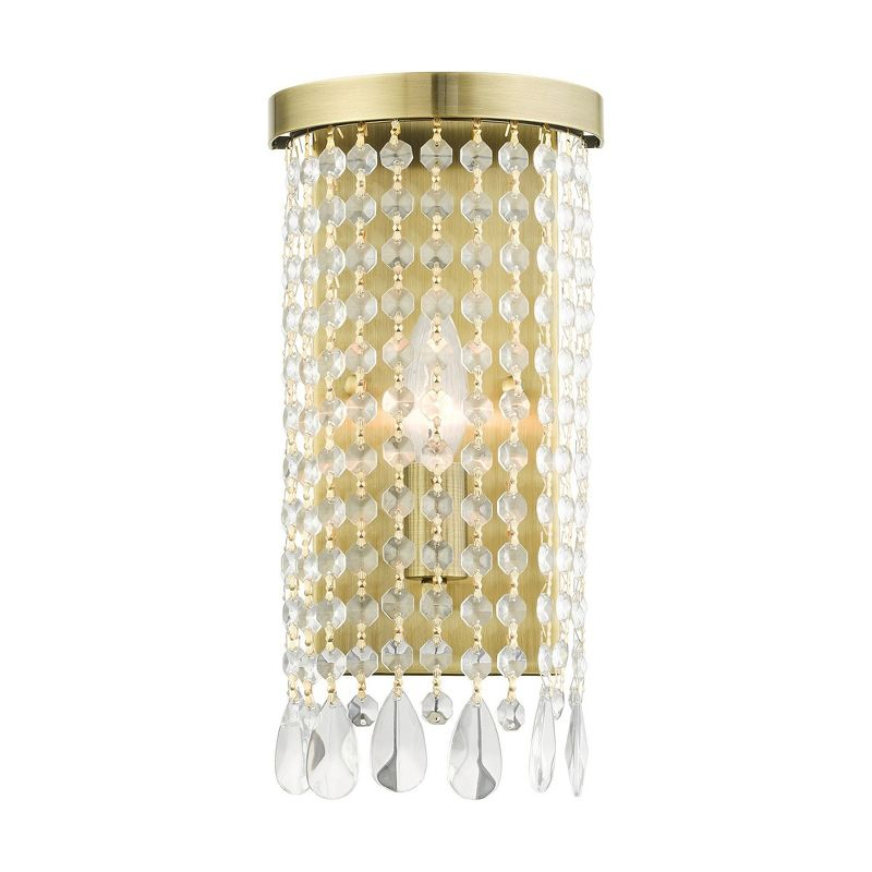 Livex Lighting Elizabeth 1 - Light Wall Light in  Antique Brass