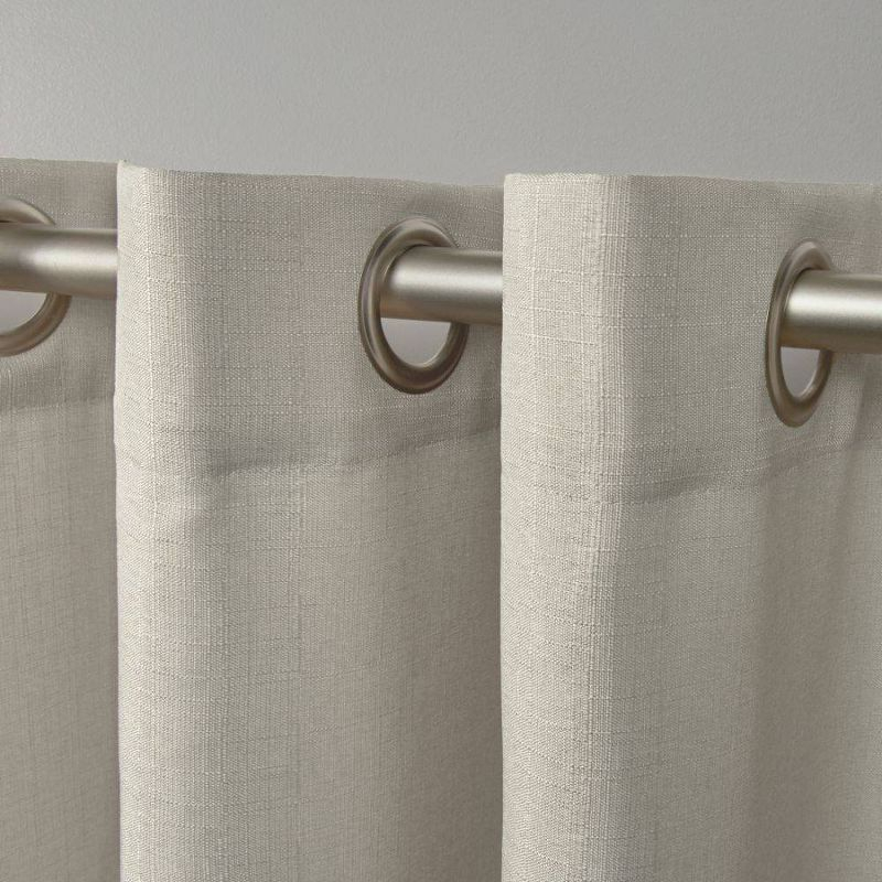 18"x54" Loha Light Filtering Window Valance Grommet Off-White - Exclusive Home