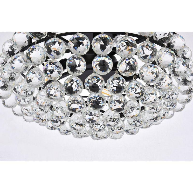 Elegant Lighting Savannah 18 inch flush mount in black