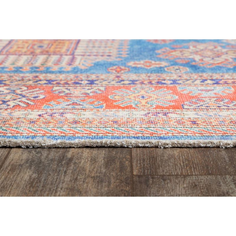 2'x3' Chandler Accent Rug Blue - Momeni: Bohemian Shibori Pattern, Medium Pile, Indoor, Cotton & Polyester, Rectangle