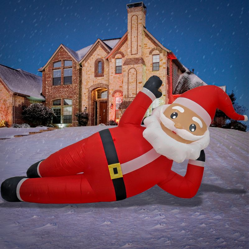 National Tree Company Inflatable Waving Santa