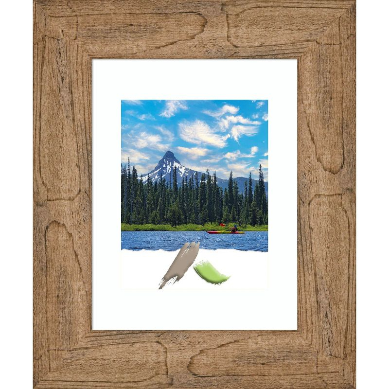Amanti Art Owl Brown Wood Picture Frame Opening Size 11x14 in. (Matted To 8x10 in.)