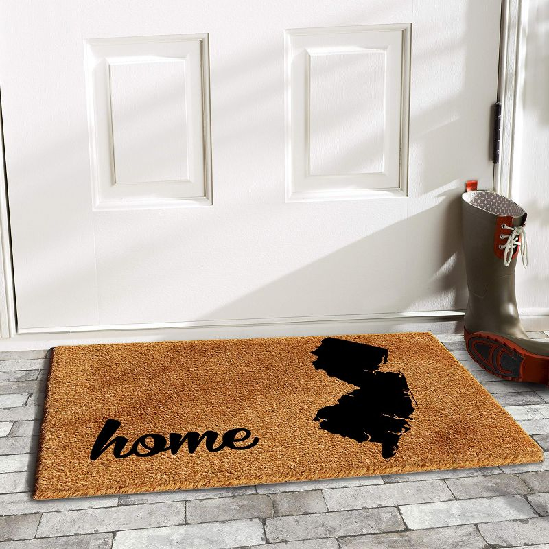 Calloway Mills 105341830 New Jersey Doormat 18 In. x 30 In. Natural/Black