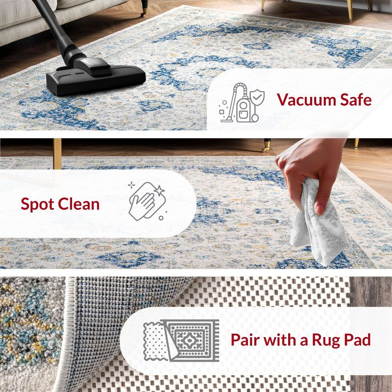 Nuloom Verona Vintage Persian Indoor Area Rug, Runner 2' 6" x 14', Blue