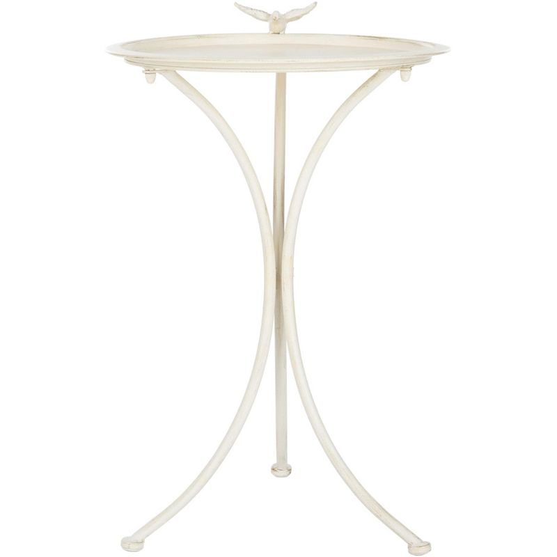 Kensi Outdoor Bird Bath - Pearl White - Safavieh
