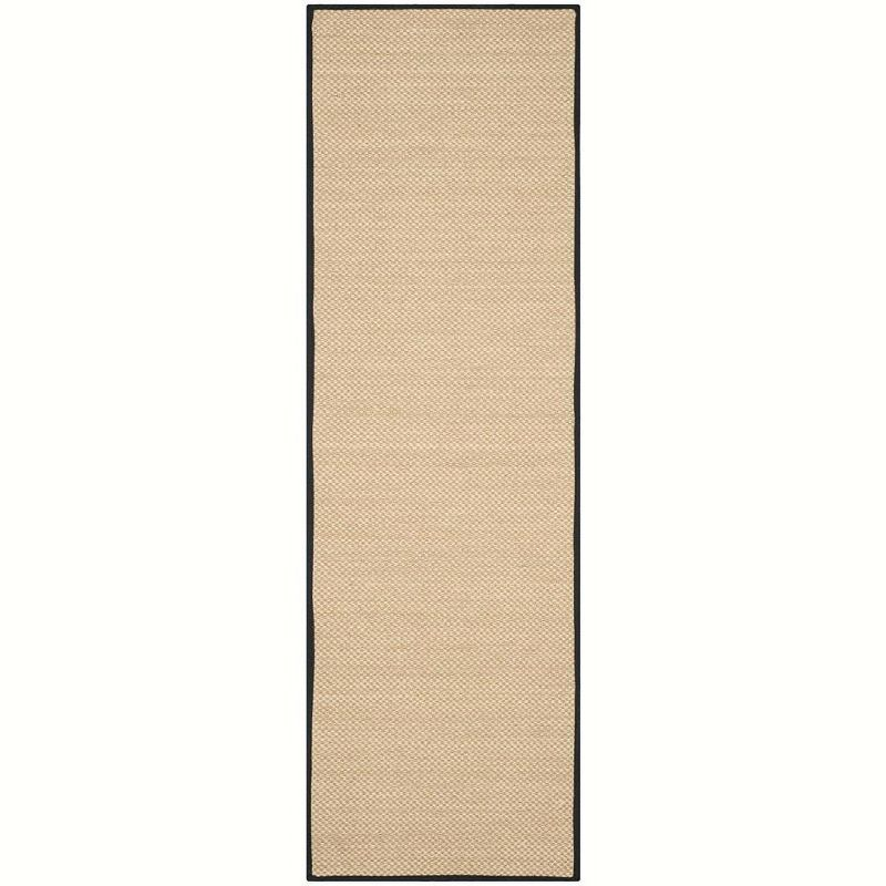 Natural Fiber NF141 Power Loomed Indoor Runner Rug - Maize/Black - 2'6"x6' - Safavieh.