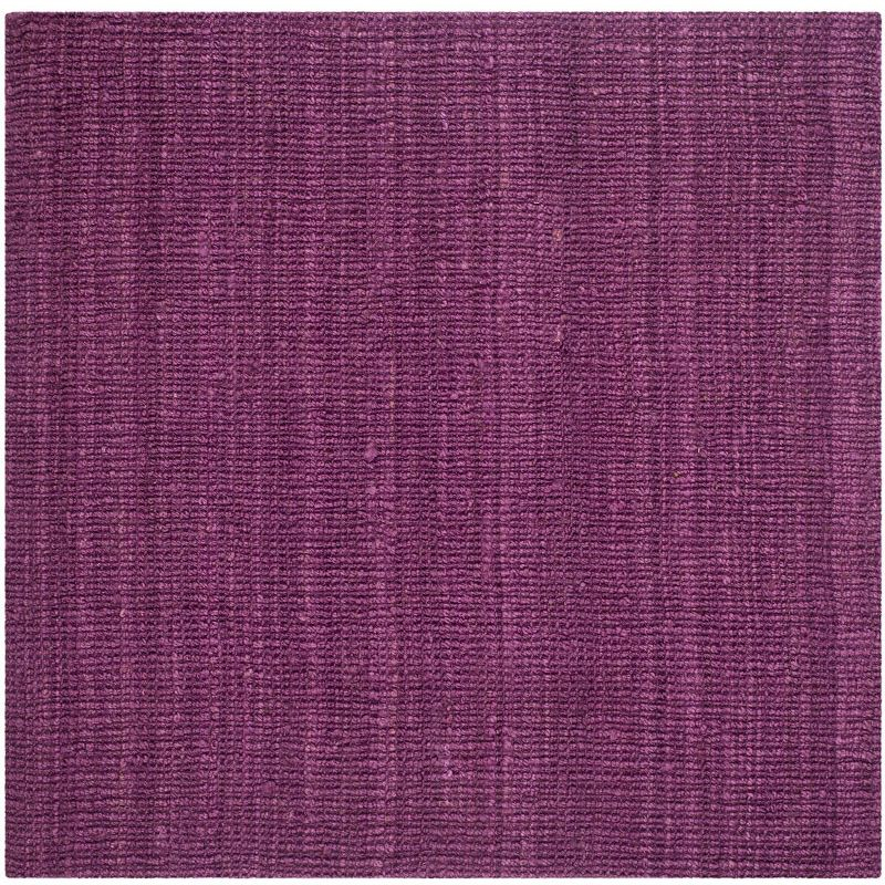 Natural Fiber NF447 Hand Woven Indoor Area Rug - Purple - 6'x6' - Safavieh
