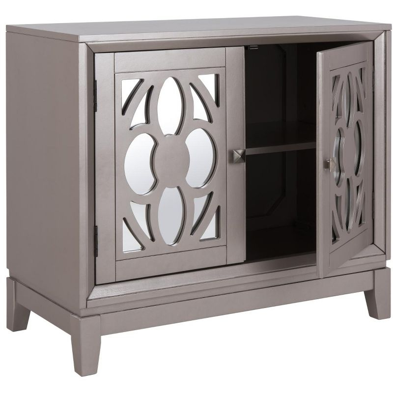 Shannon 2 Door 1 Shelf Chest - CHS9203 - Champagne/Mirror - Safavieh
