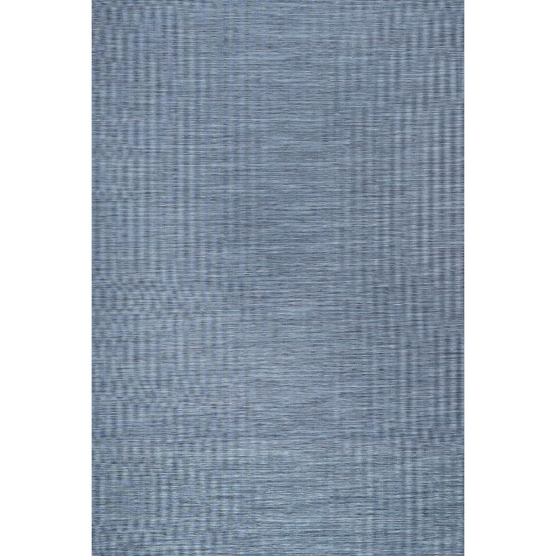 3'x5' Ethan Modern Flatweave Solid  Area Rug, Blue - JONATHAN Y