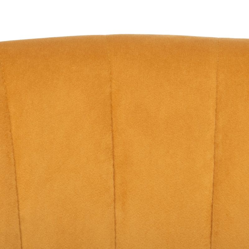Stazia Wingback Accent Chair - ACH4502 - Marigold/Black - Safavieh