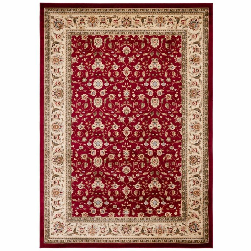 Lyndhurst LNH312 Power Loomed Area Rug - Red/Ivory - 8'x11' - Safavieh.