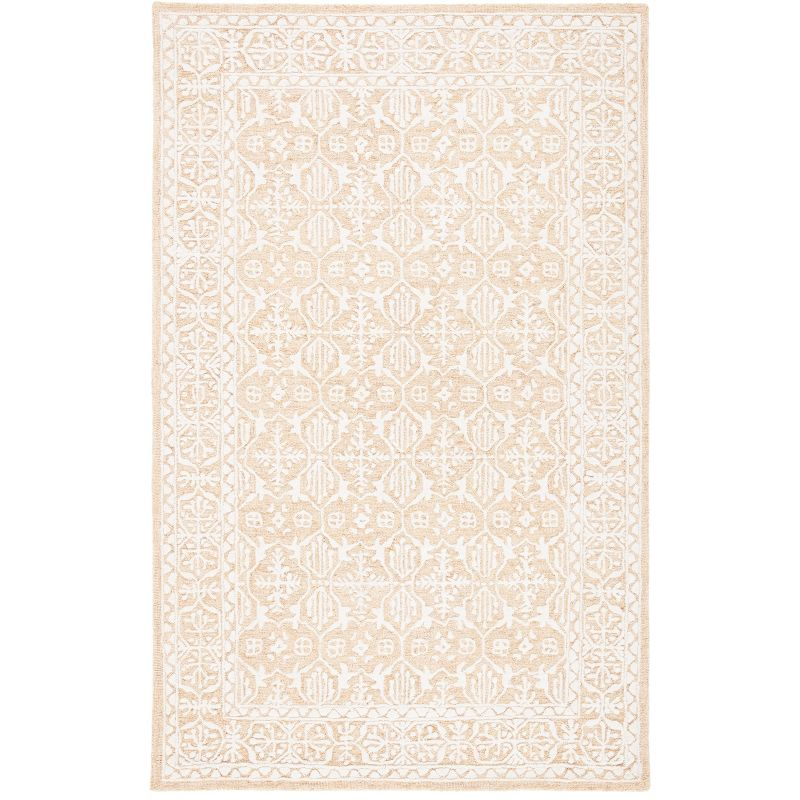 Metro MET903 Hand Tufted Indoor Area Rug - Gold/Ivory - 4'x6' - Safavieh